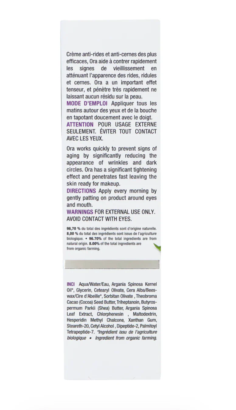 Eye Contour Cream: Ora Anti-wrinkle eye cream - Image 3