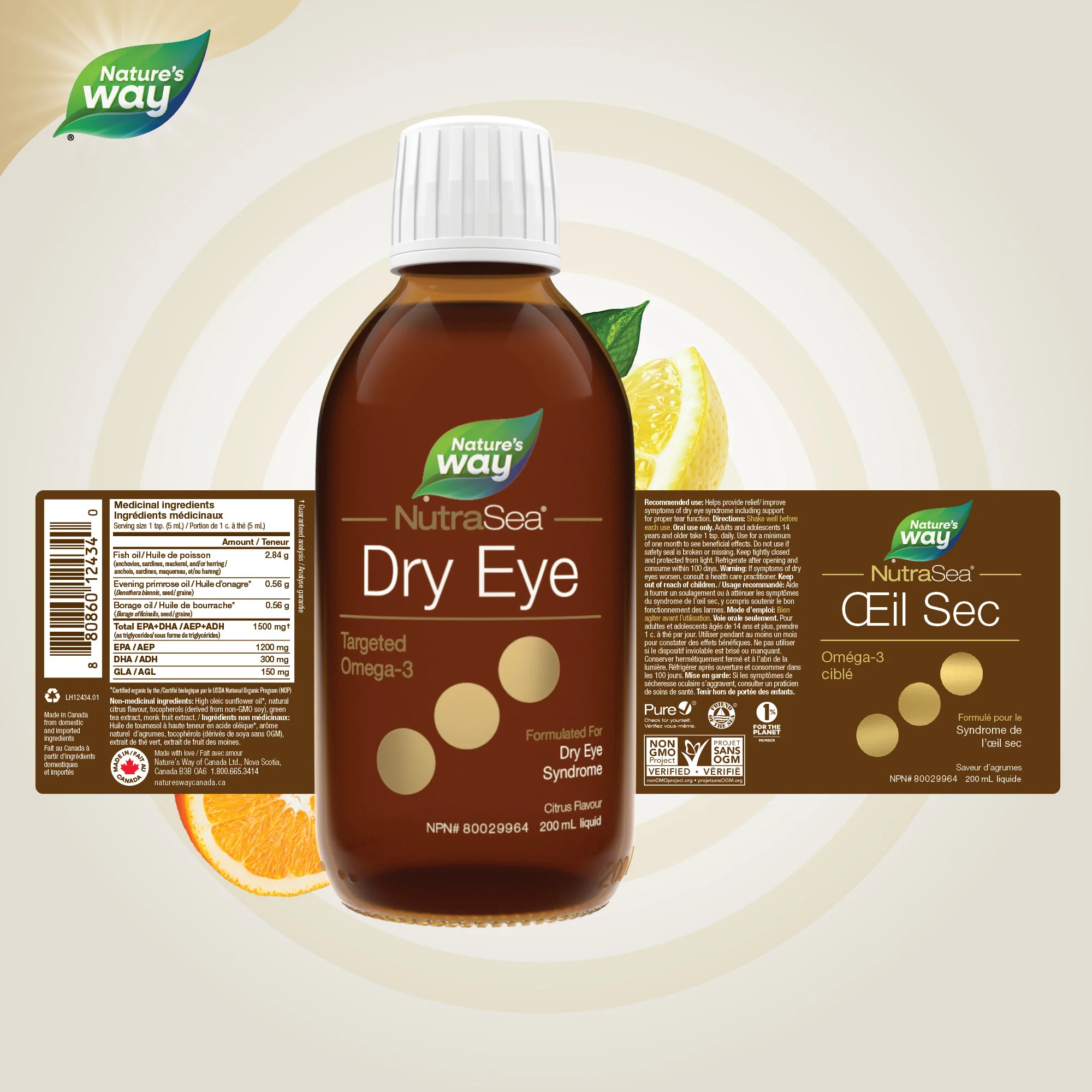 NutraSea Dry Eye Omega-3 Liquid - Image 3